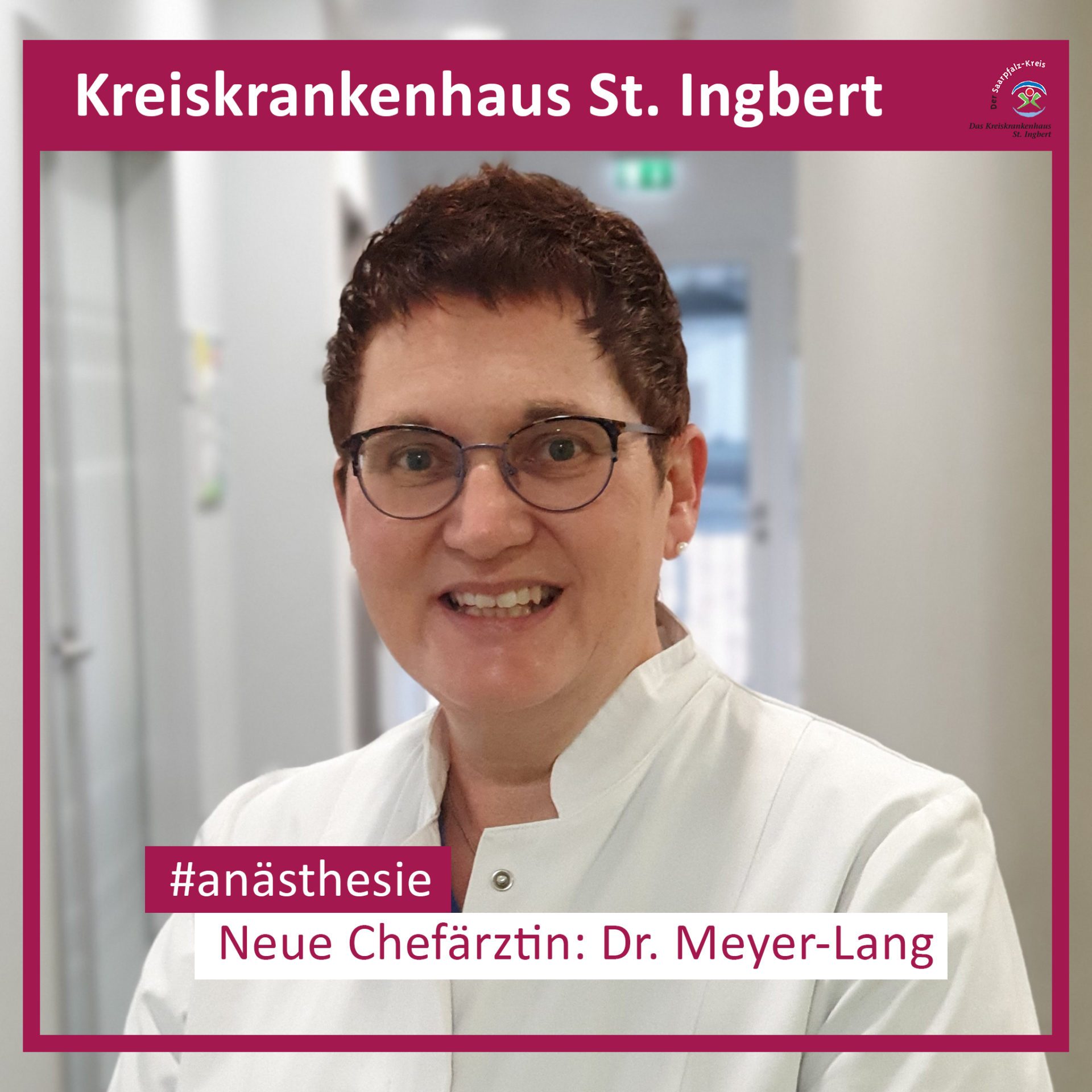 Kreiskrankenhaus St.Ingbert - Dr. Meyer-Lang neue Chefärztin der Anästhesie