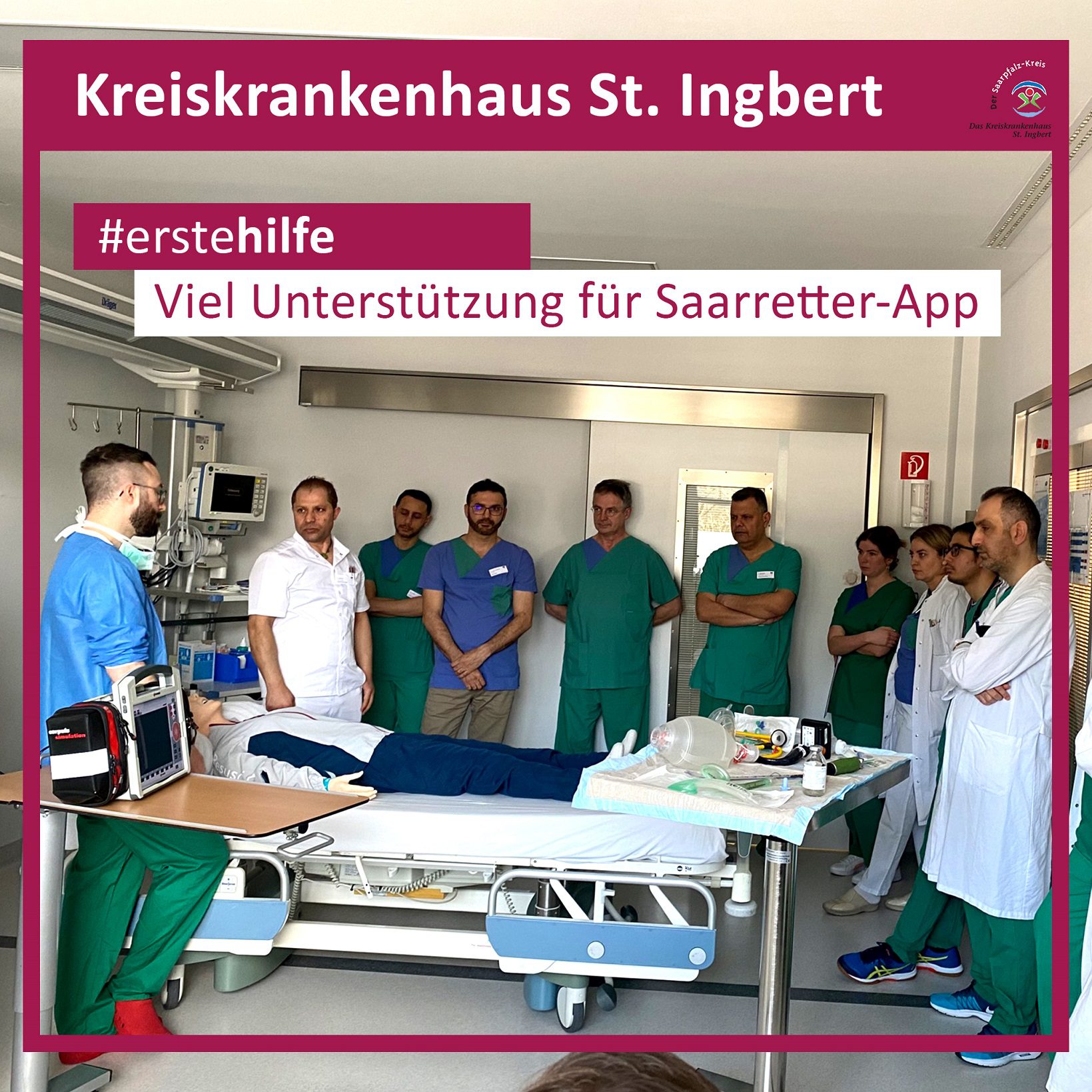 Kreiskrankenhaus St.Ingbert - #erstehilfe – Unterstützung für Saarretter-App