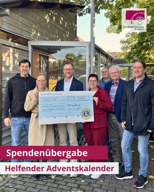Kreiskrankenhaus St.Ingbert - Spendenübergabe „Helfende Adventskalender“